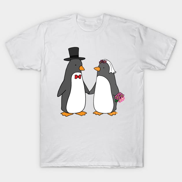 Penguin Wedding T-Shirt by Liz Climo